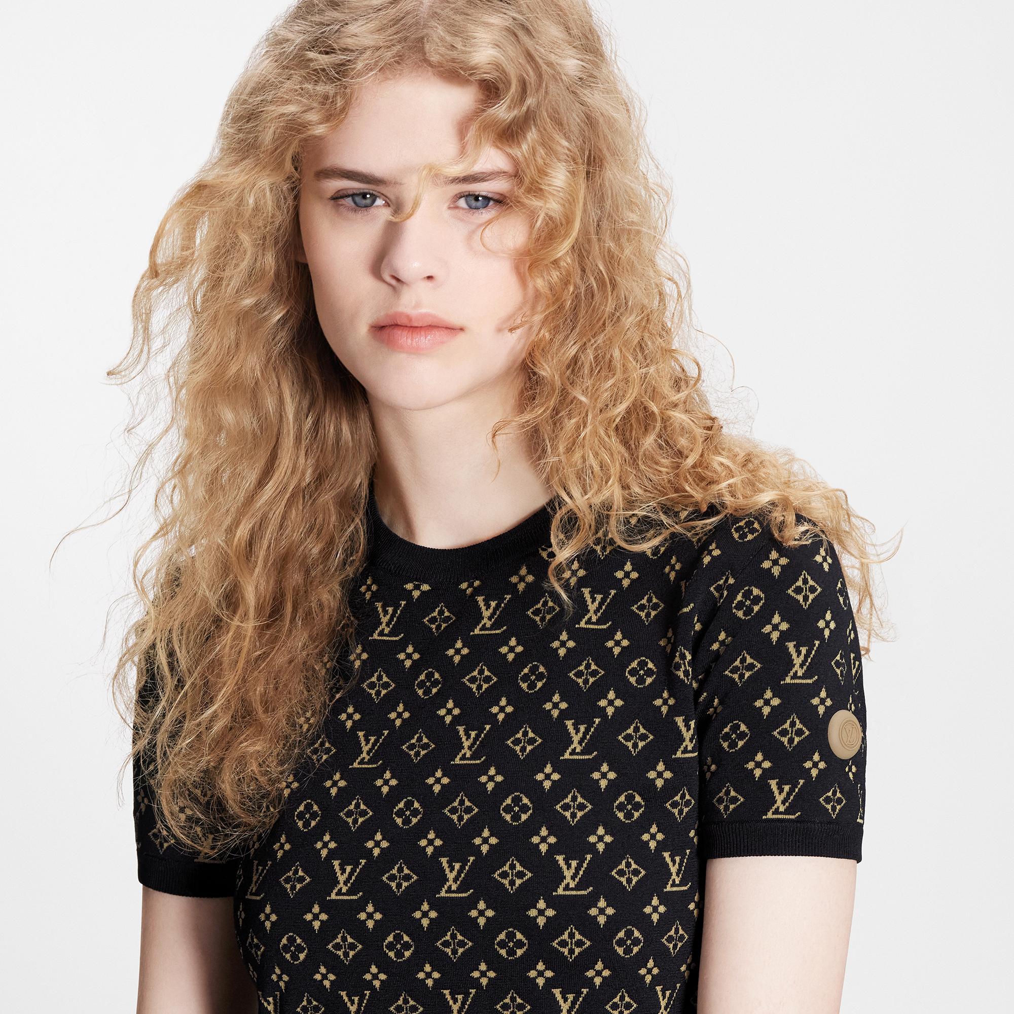 Monogram Jacquard Knit Top Women Ready To Wear Louis Vuitton